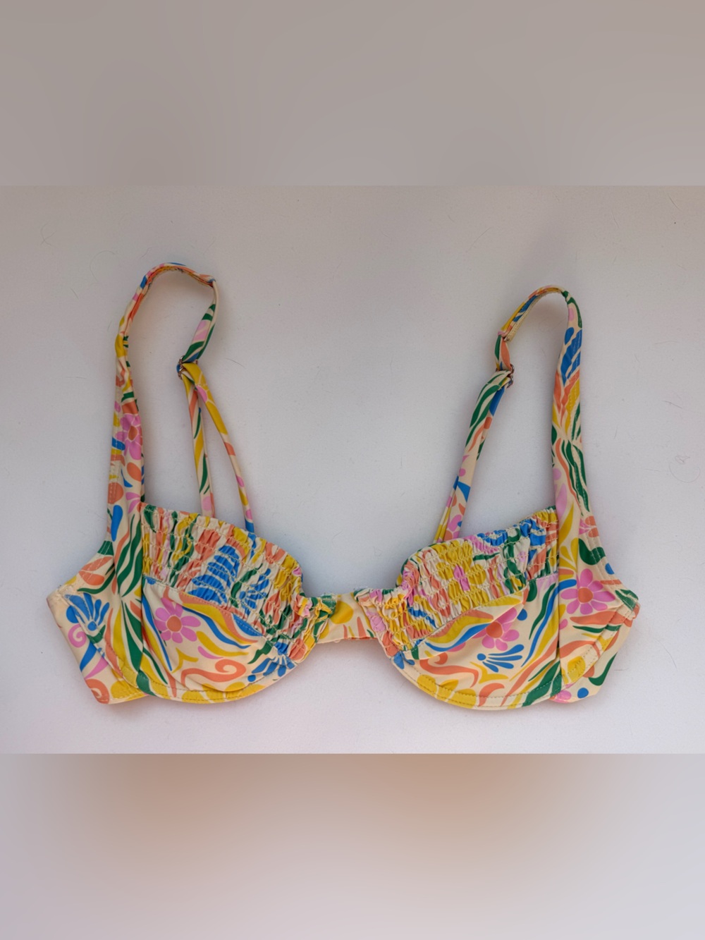 Aurelle Bikini Top in Design Marseille Size Small